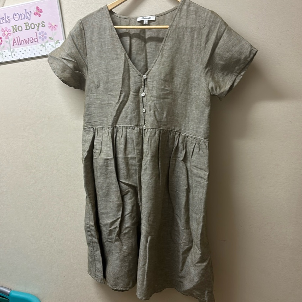 Madewell linen dress small